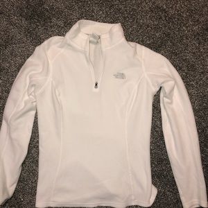 White Fleece North Face Jacket